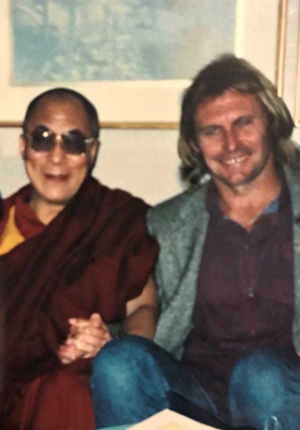 Dalai Lama and Damien portrait
